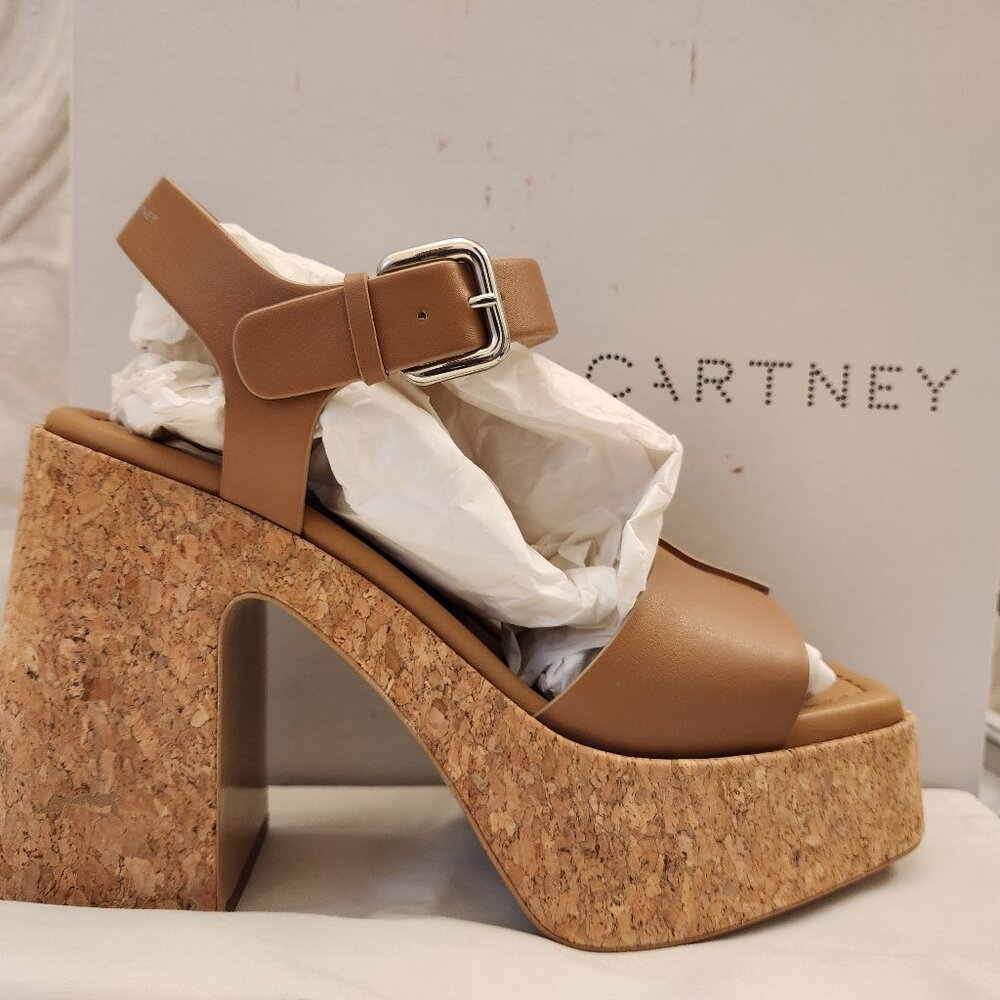 Stella McCartney Tan Platform Sandals